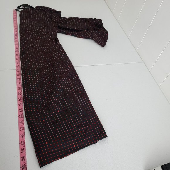 Karl Lagerfeld Womens Black Red Polka Dot Heart Print Dress Size 4 3/4 Sleeve - Picture 10 of 12